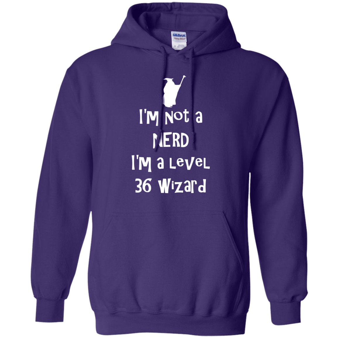 Sweatshirts Purple / S Not a Nerd Pullover Hoodie