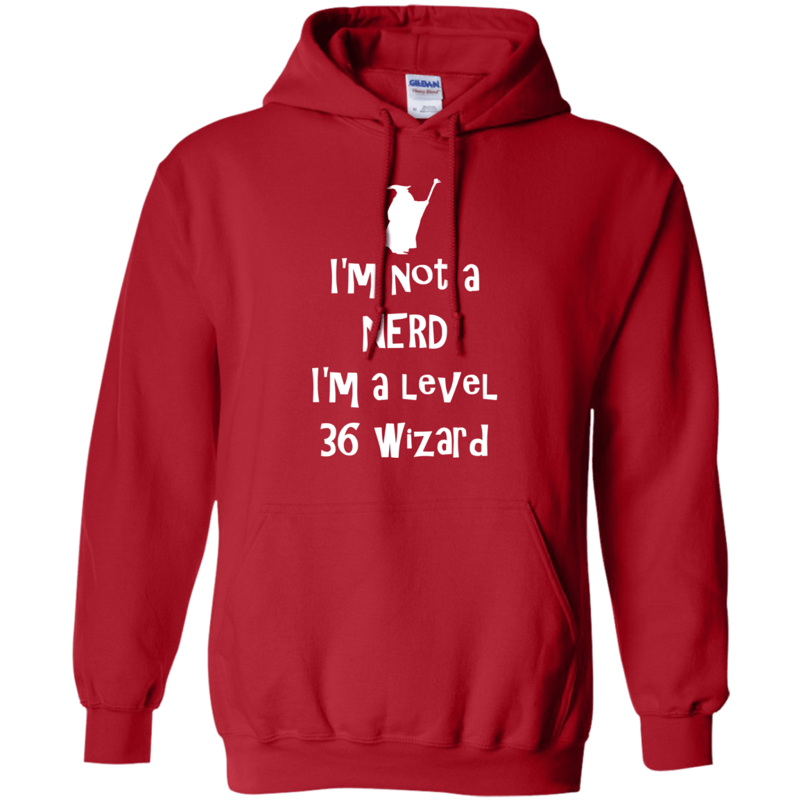 Sweatshirts Red / S Not a Nerd Pullover Hoodie