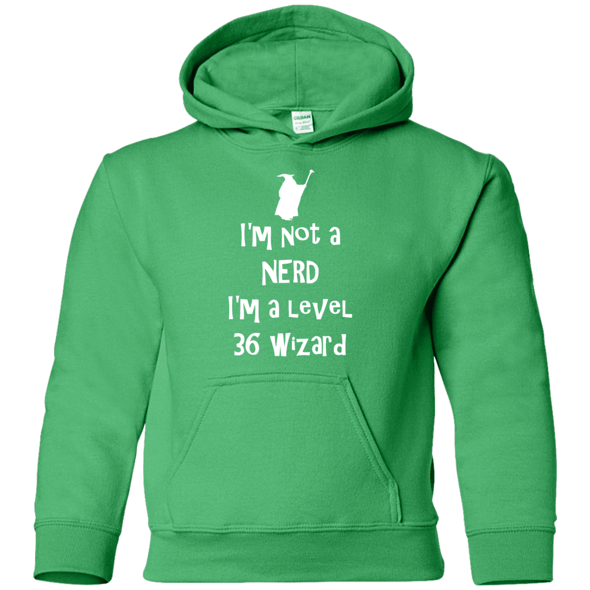 Sweatshirts Irish Green / YS Not a Nerd Youth Hoodie