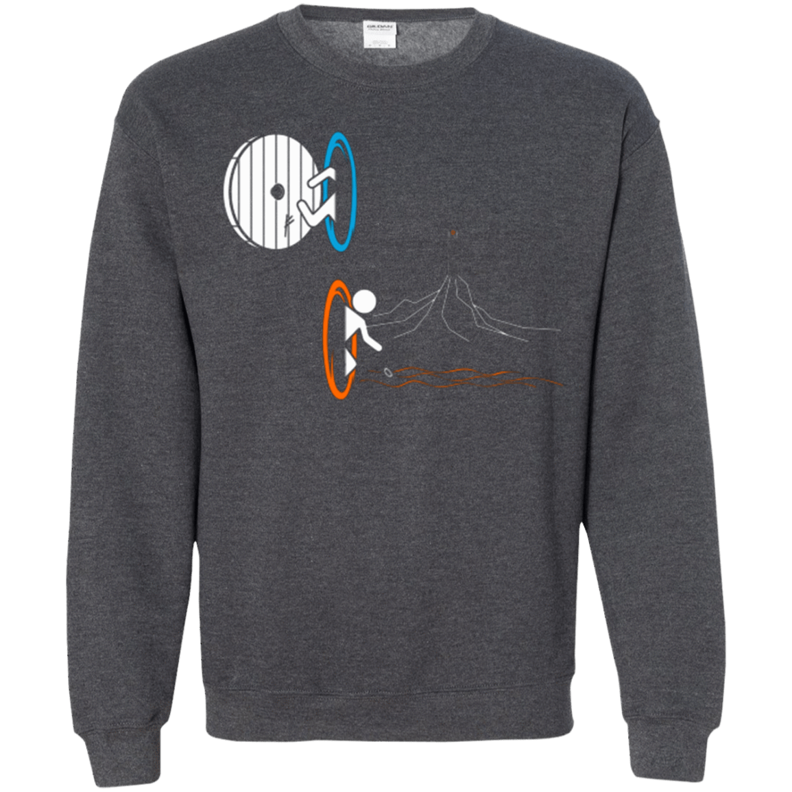 Sweatshirts Dark Heather / Small Not a Simply Portal Crewneck Sweatshirt