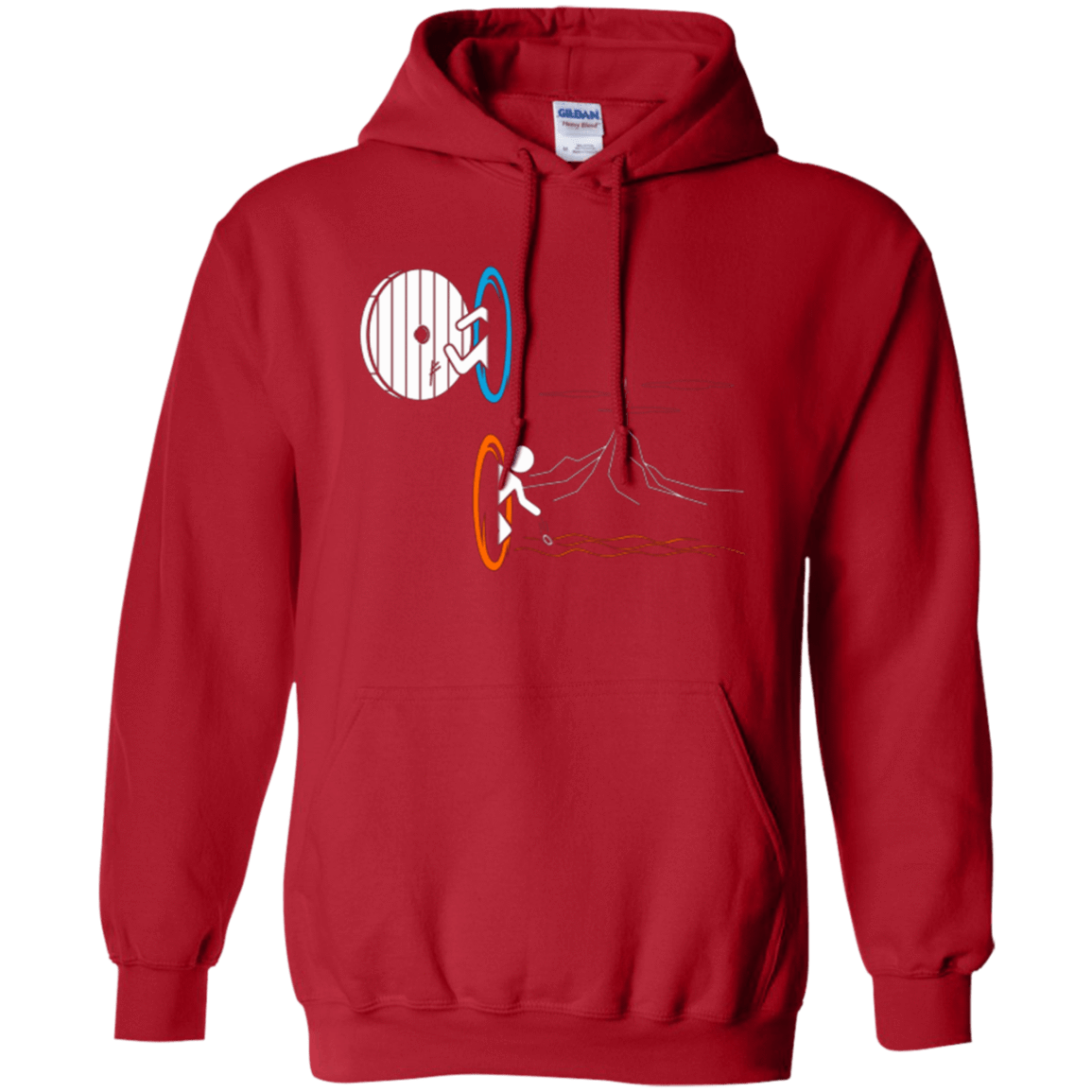 Sweatshirts Red / Small Not a Simply Portal Pullover Hoodie