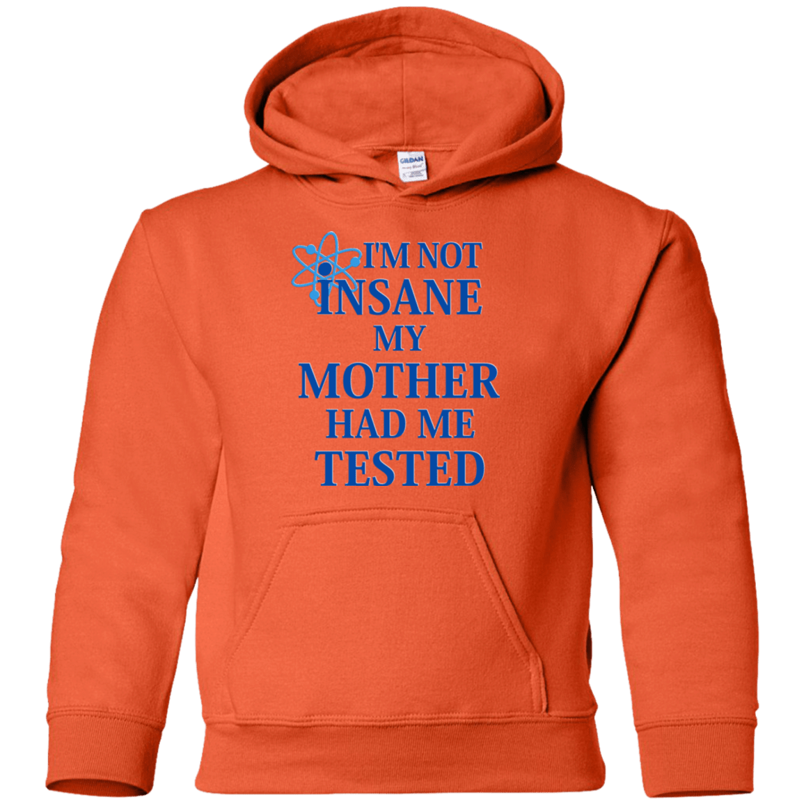 Sweatshirts Orange / YS Not insane Youth Hoodie