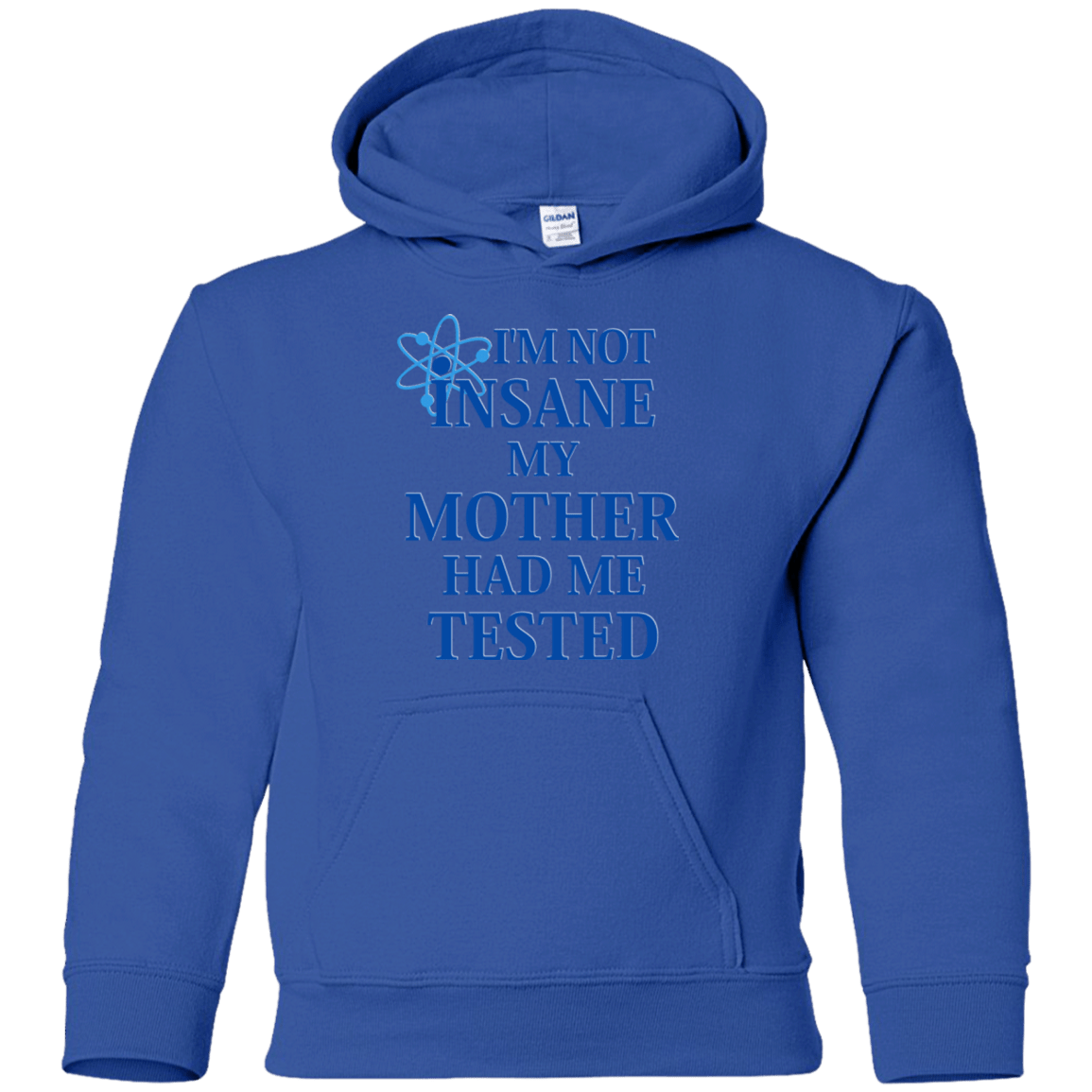 Sweatshirts Royal / YS Not insane Youth Hoodie