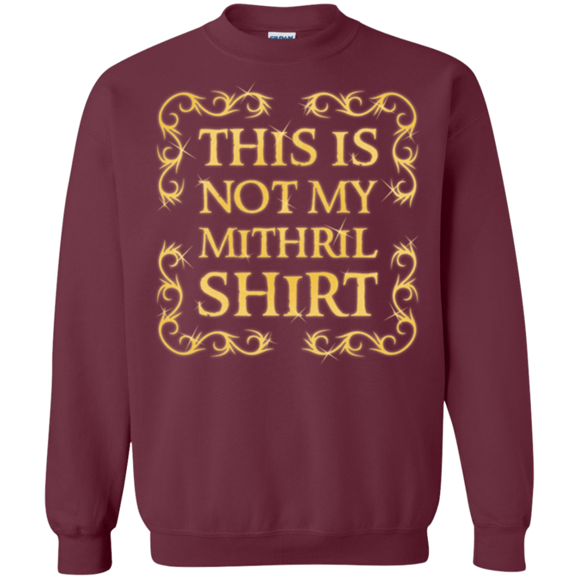 Sweatshirts Maroon / Small Not my shirt Crewneck Sweatshirt