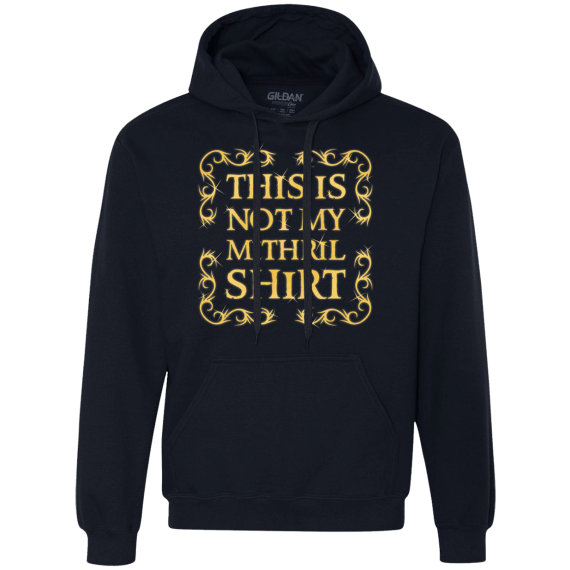 Sweatshirts Navy / Small Not my shirt Premium Fleece Hoodie