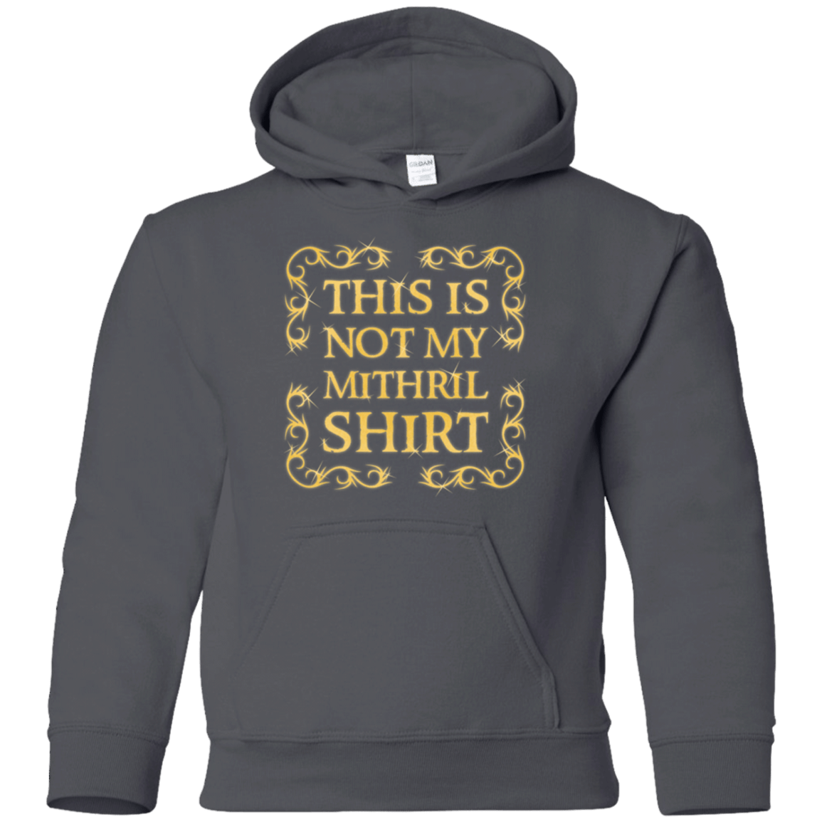 Sweatshirts Charcoal / YS Not my shirt Youth Hoodie