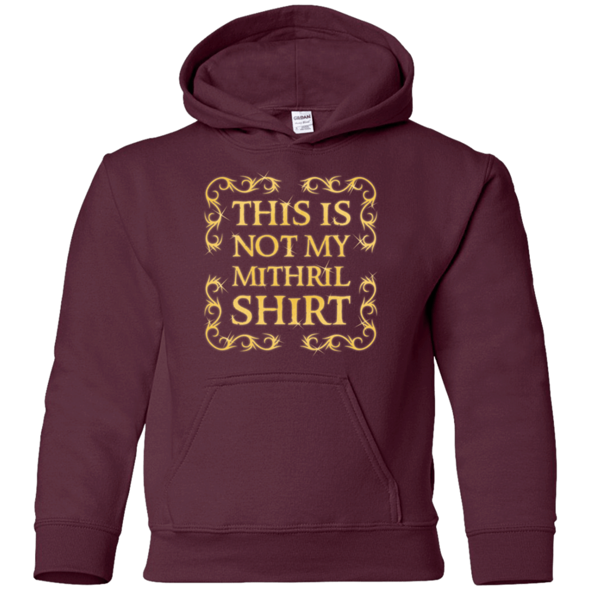 Sweatshirts Maroon / YS Not my shirt Youth Hoodie
