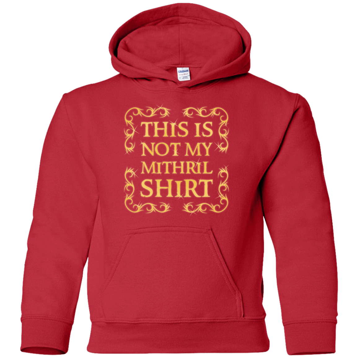 Sweatshirts Red / YS Not my shirt Youth Hoodie