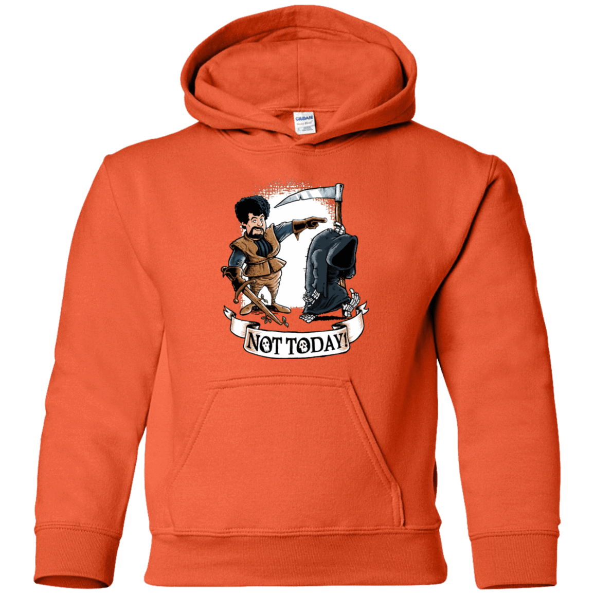 Sweatshirts Orange / YS Not Today Youth Hoodie