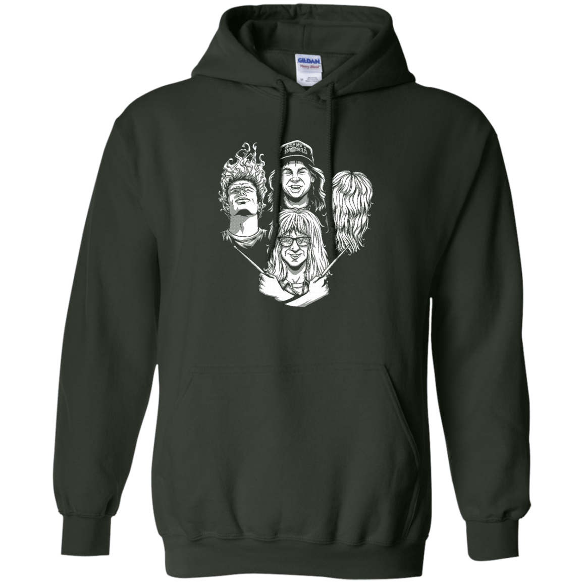 Sweatshirts Forest Green / S Not Worthy Rhapsody Pullover Hoodie