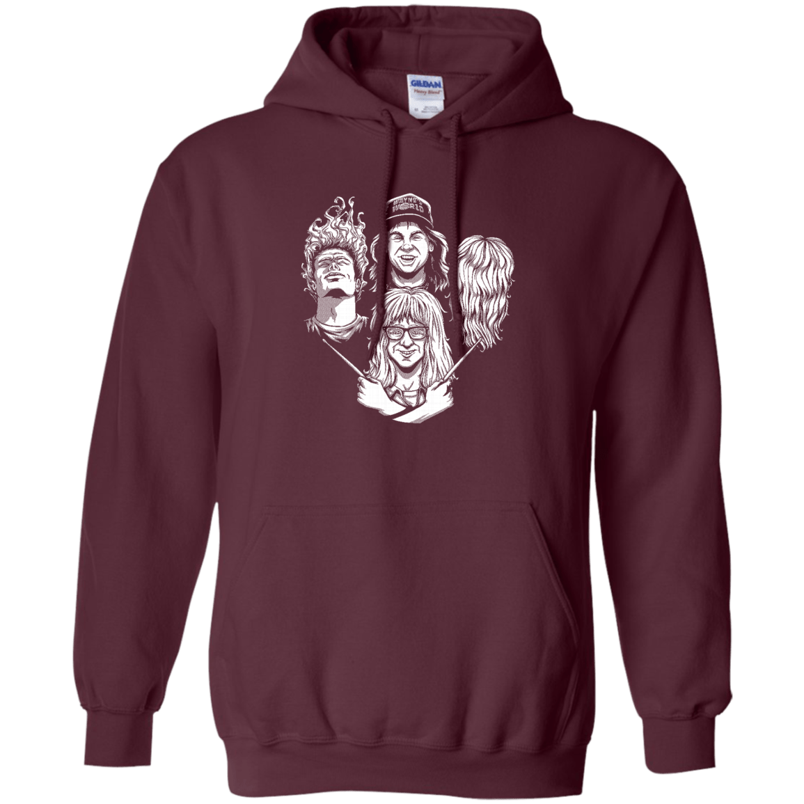 Sweatshirts Maroon / S Not Worthy Rhapsody Pullover Hoodie