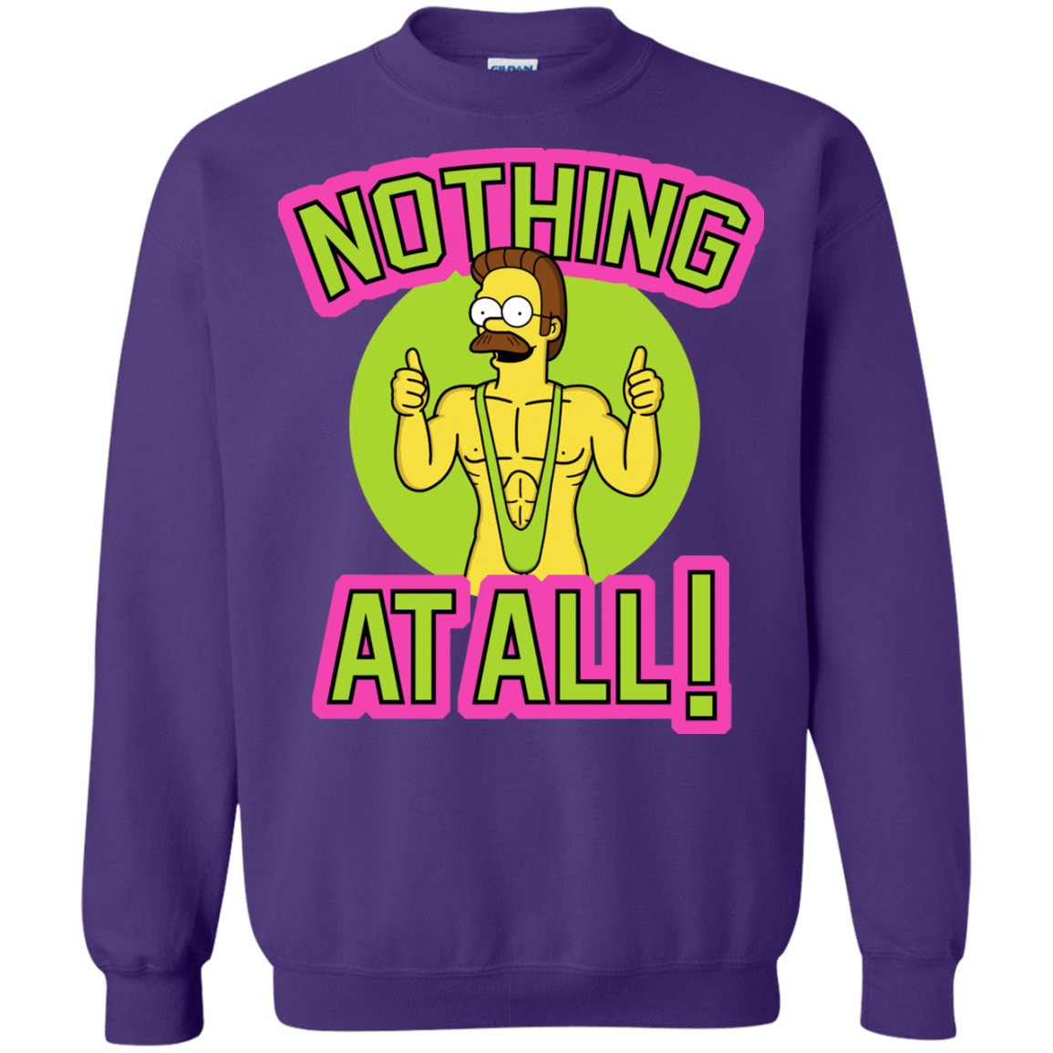 Sweatshirts Purple / S Nothing At All Crewneck Sweatshirt