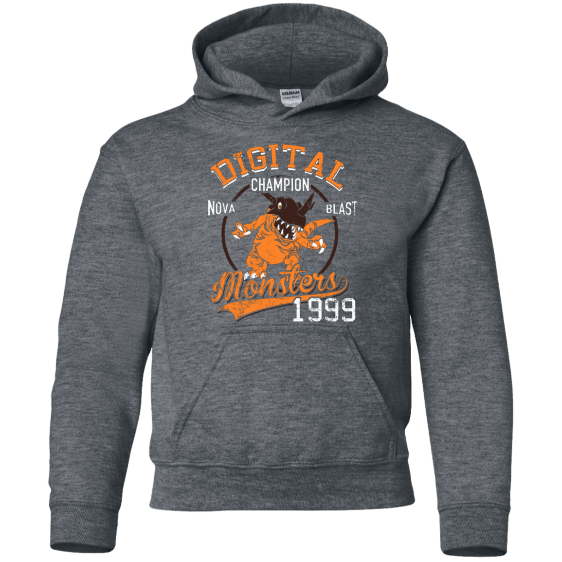 Sweatshirts Dark Heather / YS Nova Blast Youth Hoodie