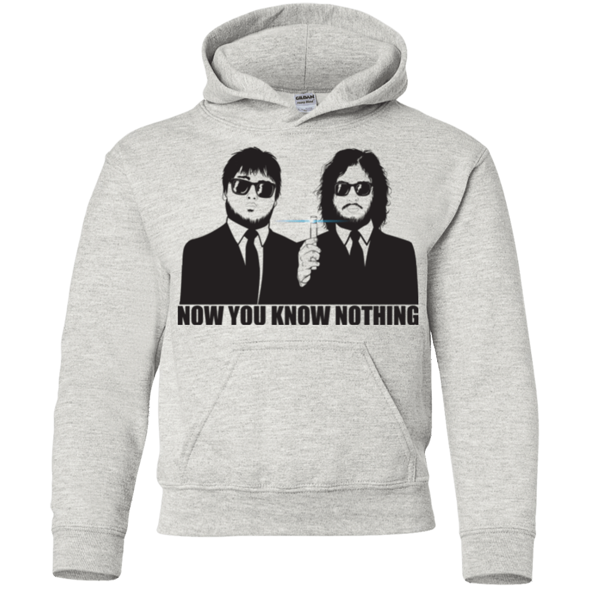 Sweatshirts Ash / YS NOW YOU KNOW NOTHING Youth Hoodie
