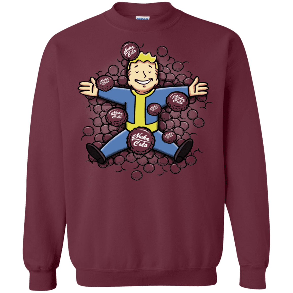 Sweatshirts Maroon / S Nuclear Beauty Crewneck Sweatshirt