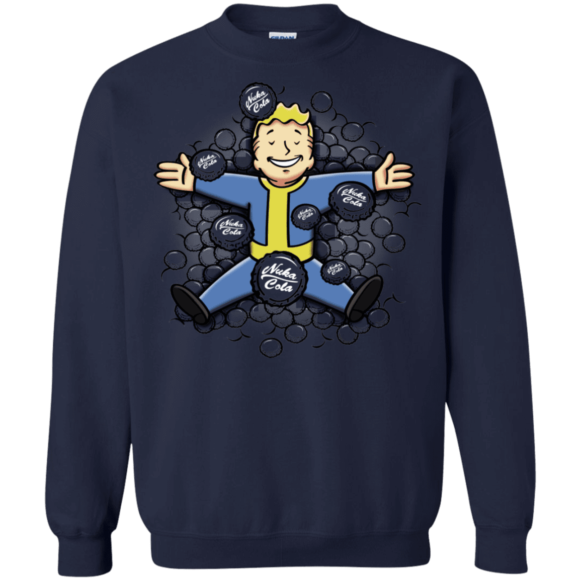 Sweatshirts Navy / S Nuclear Beauty Crewneck Sweatshirt