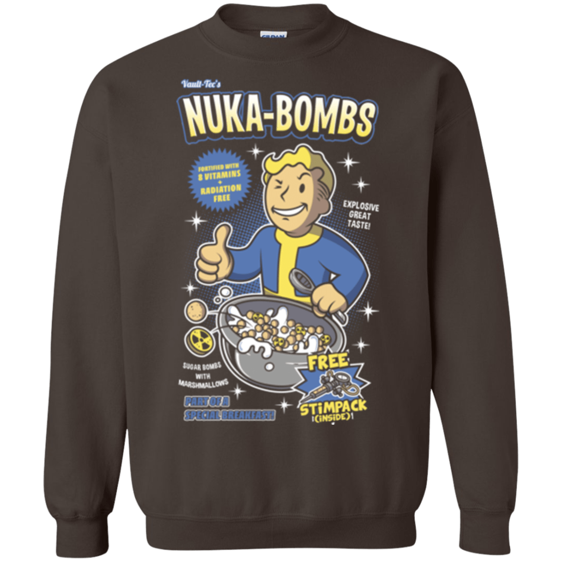 Sweatshirts Dark Chocolate / Small Nuka Bombs Crewneck Sweatshirt