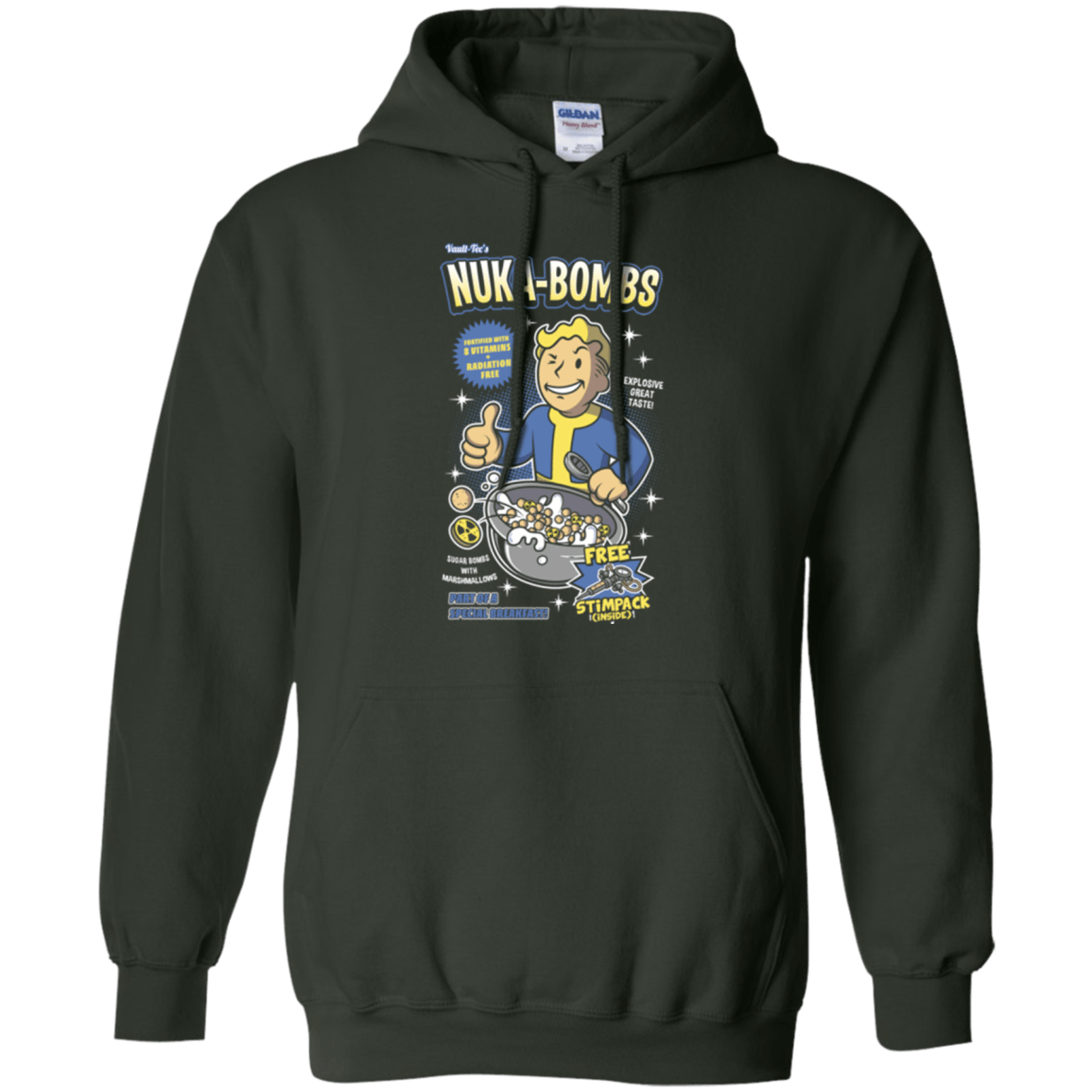 Sweatshirts Forest Green / Small Nuka Bombs Pullover Hoodie