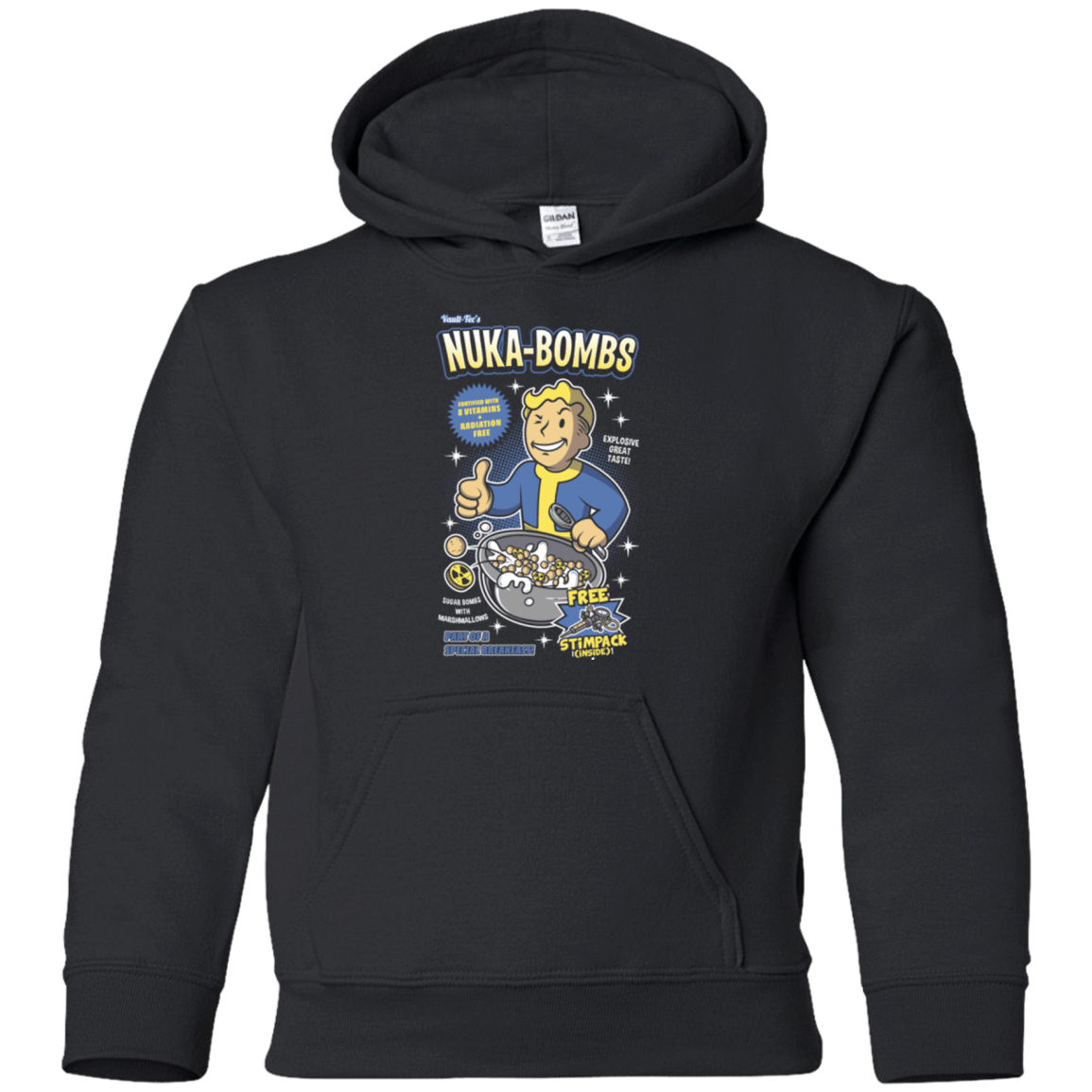 Sweatshirts Black / YS Nuka Bombs Youth Hoodie