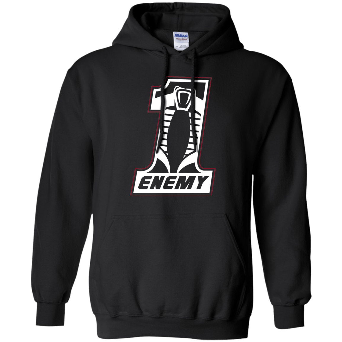 Sweatshirts Black / S Number 1 Enemy Pullover Hoodie