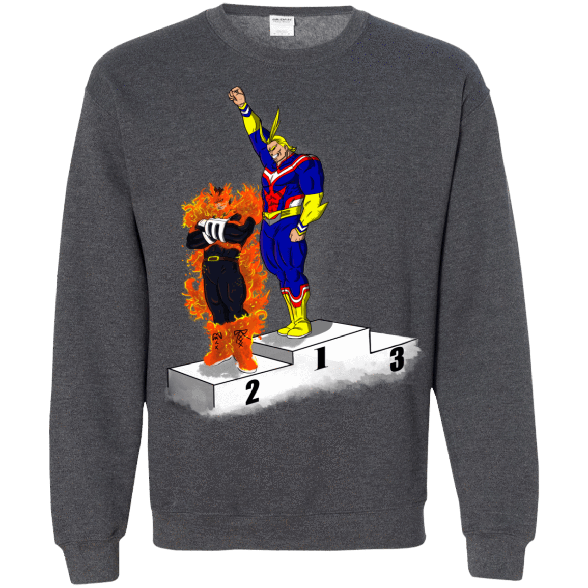 Sweatshirts Dark Heather / S Number One Crewneck Sweatshirt