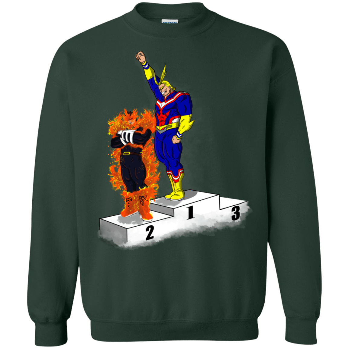 Sweatshirts Forest Green / S Number One Crewneck Sweatshirt