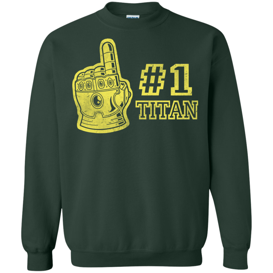 Sweatshirts Forest Green / S Number One Titan Crewneck Sweatshirt