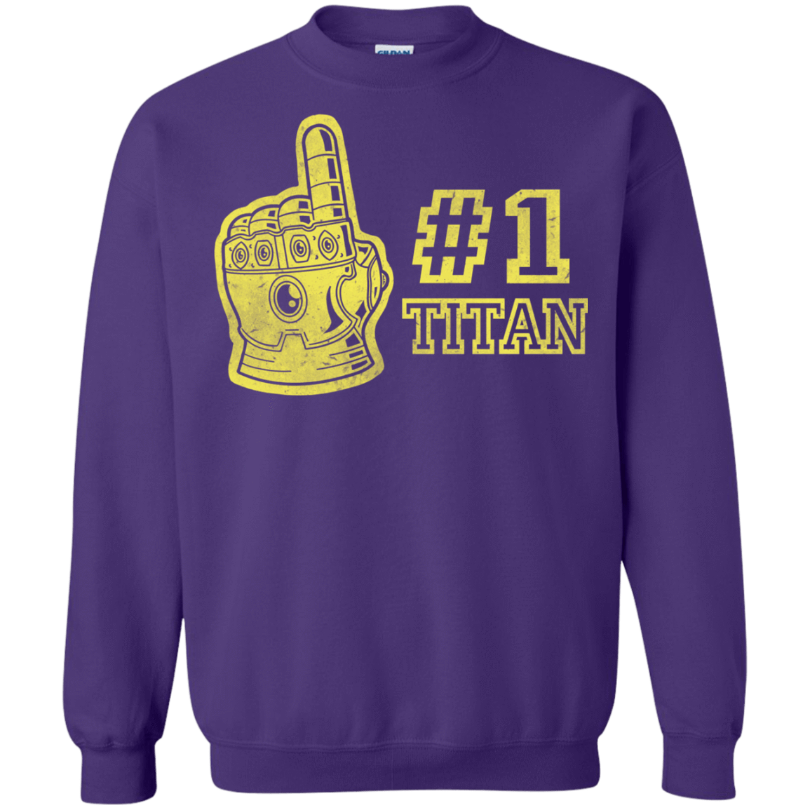Sweatshirts Purple / S Number One Titan Crewneck Sweatshirt