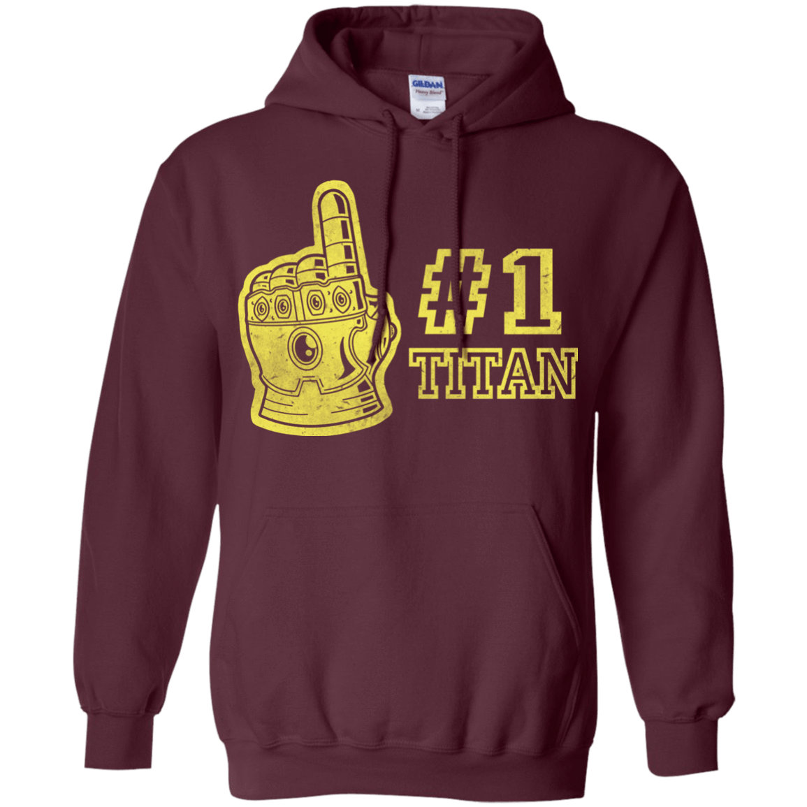 Sweatshirts Maroon / S Number One Titan Pullover Hoodie