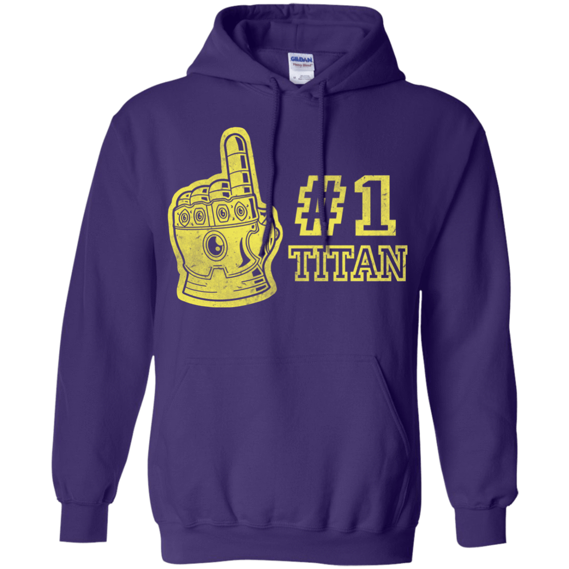 Sweatshirts Purple / S Number One Titan Pullover Hoodie
