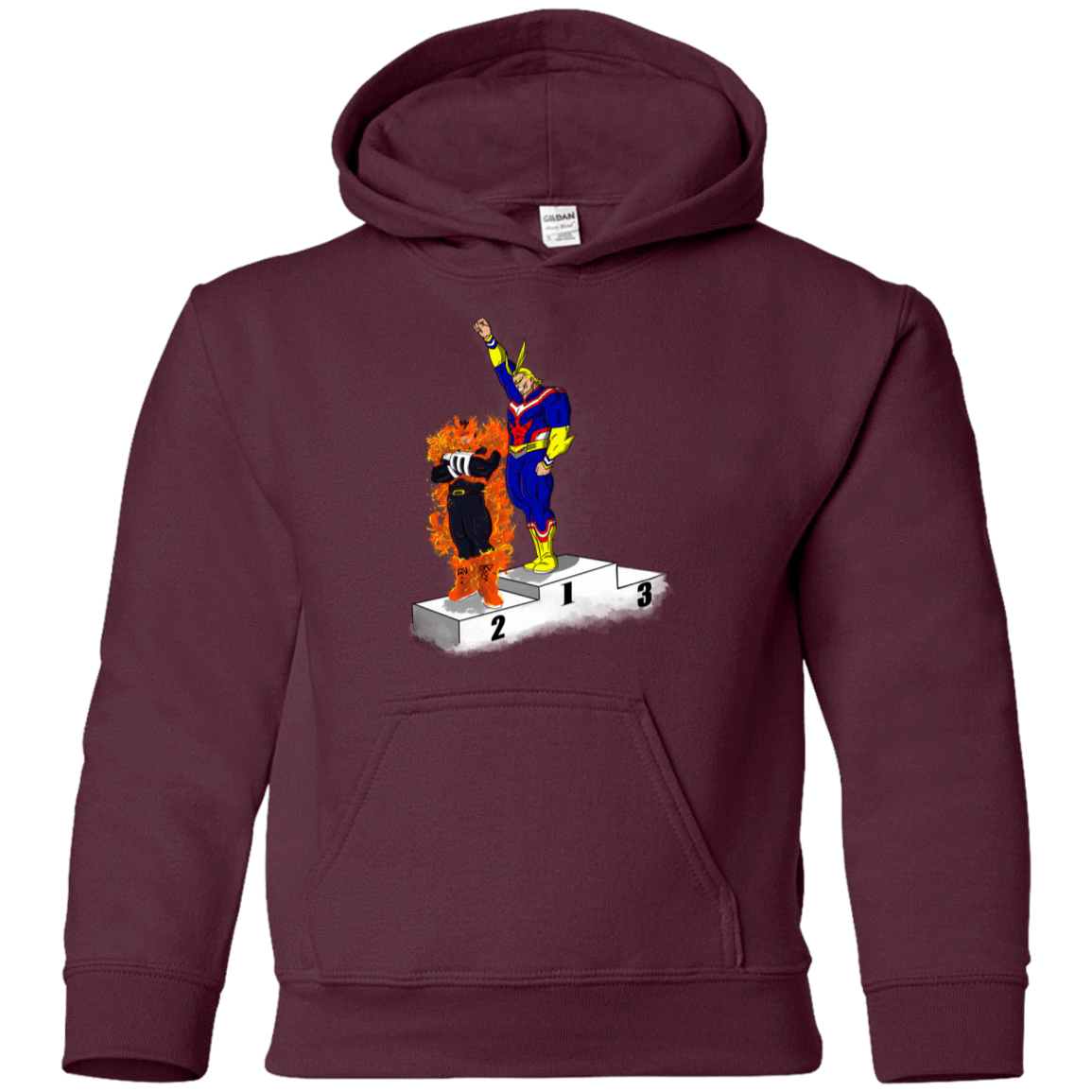 Sweatshirts Maroon / YS Number One Youth Hoodie