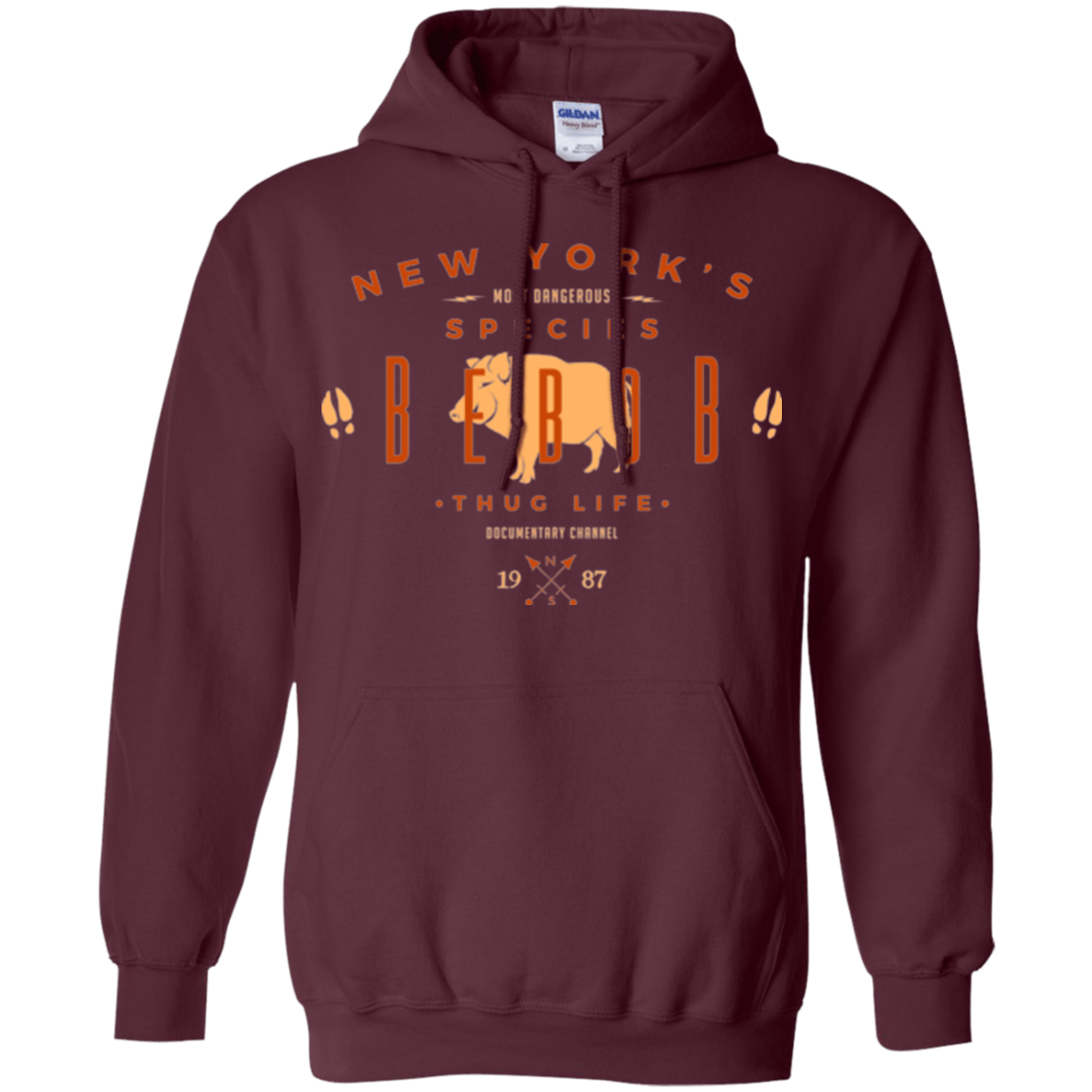 Sweatshirts Maroon / Small NY SPECIES - BEBOB Pullover Hoodie