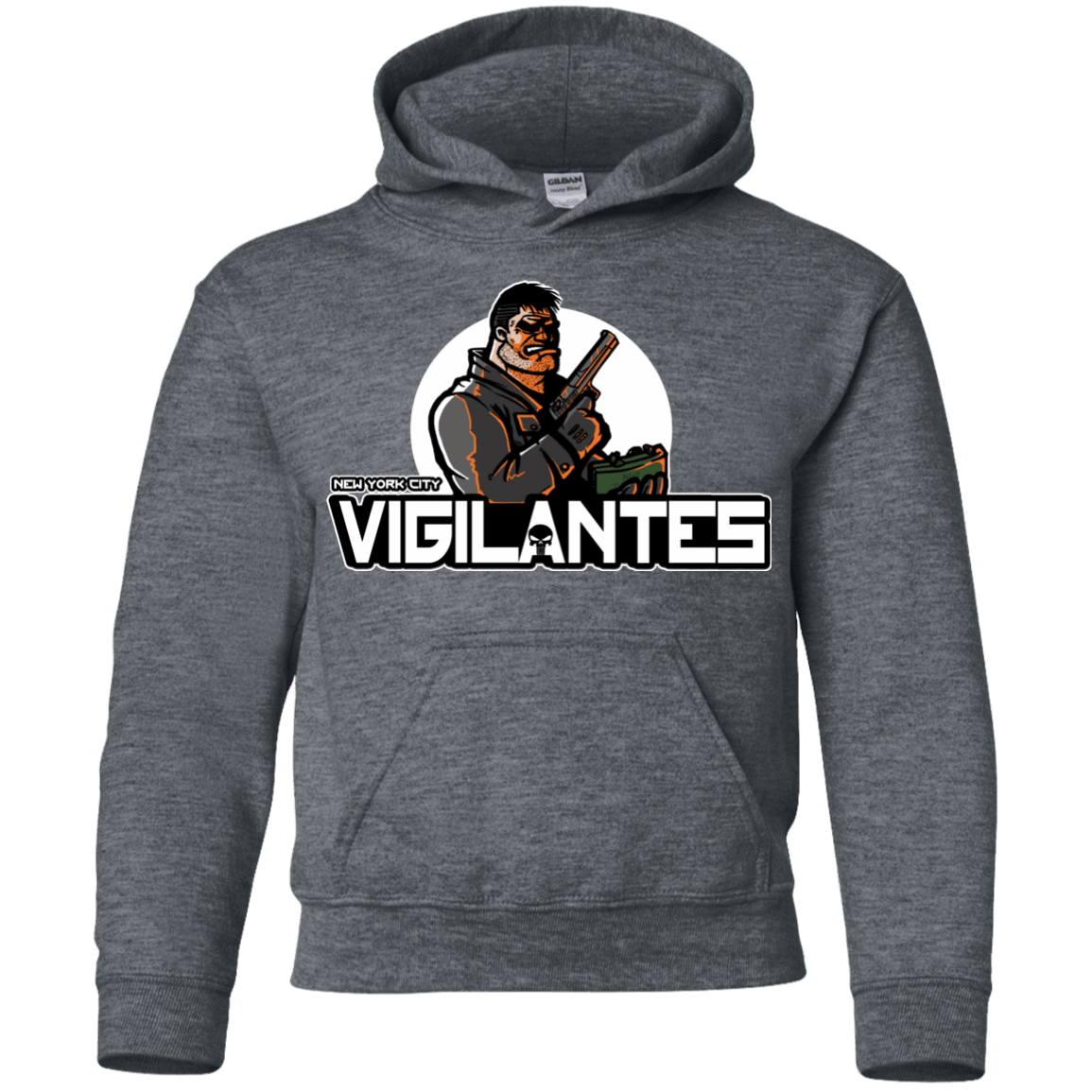 Sweatshirts Dark Heather / YS NYC Vigilantes Youth Hoodie