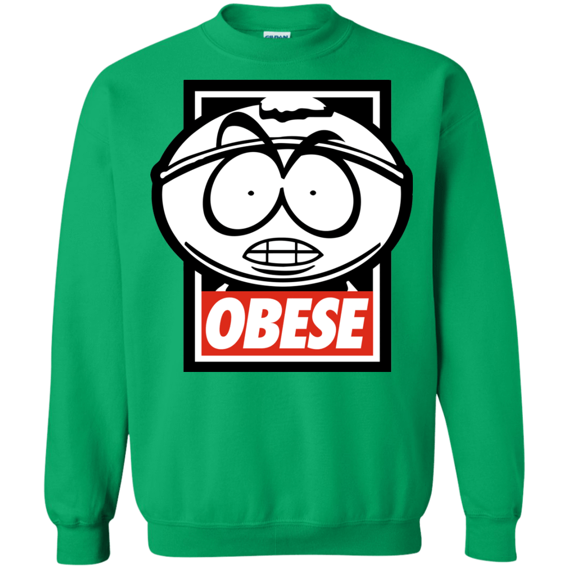 Sweatshirts Irish Green / S Obese Crewneck Sweatshirt