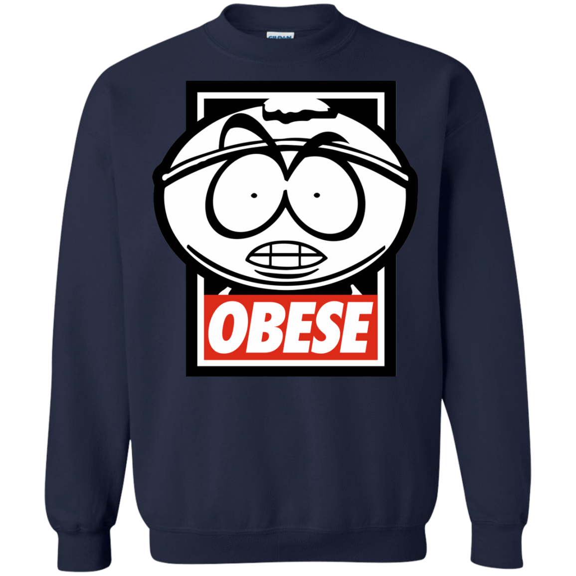 Sweatshirts Navy / S Obese Crewneck Sweatshirt