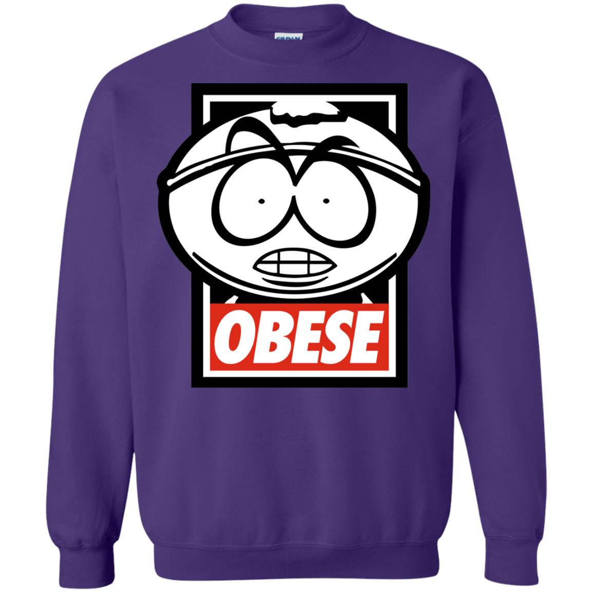Sweatshirts Purple / S Obese Crewneck Sweatshirt