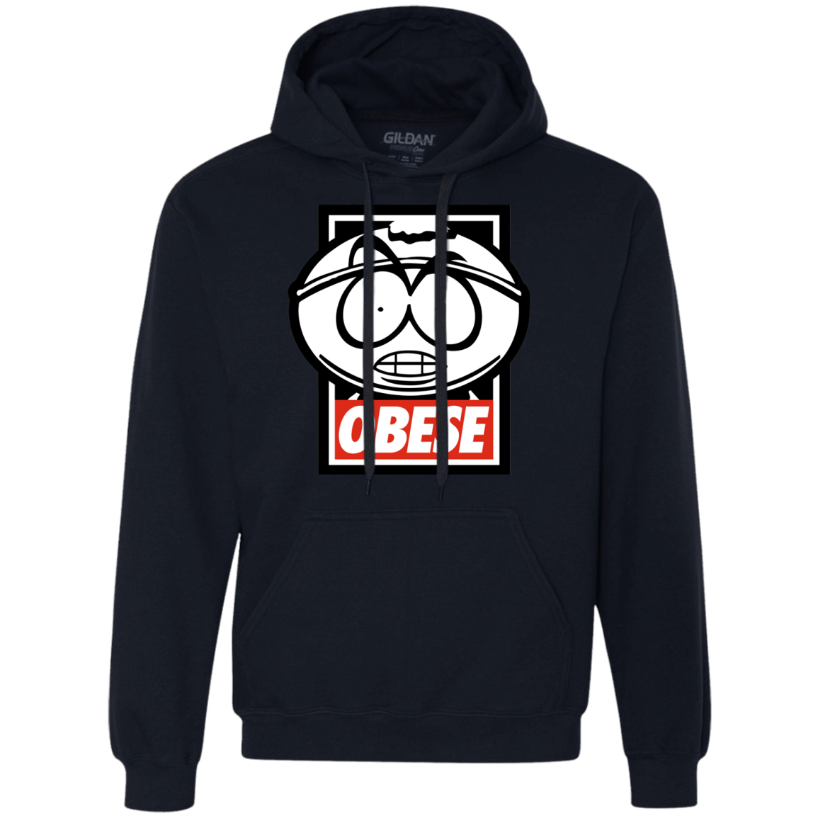 Sweatshirts Navy / S Obese Premium Fleece Hoodie