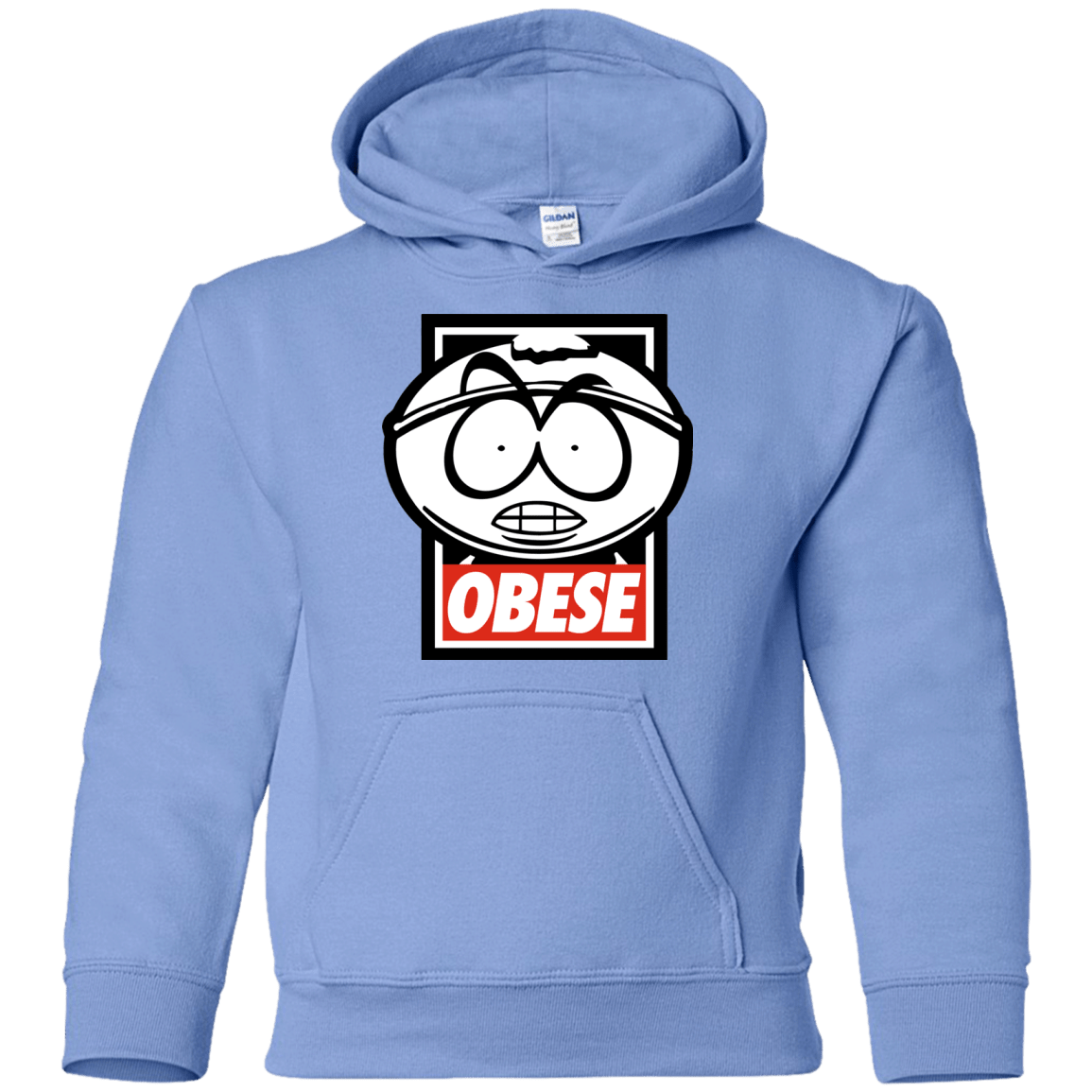 Sweatshirts Carolina Blue / YS Obese Youth Hoodie