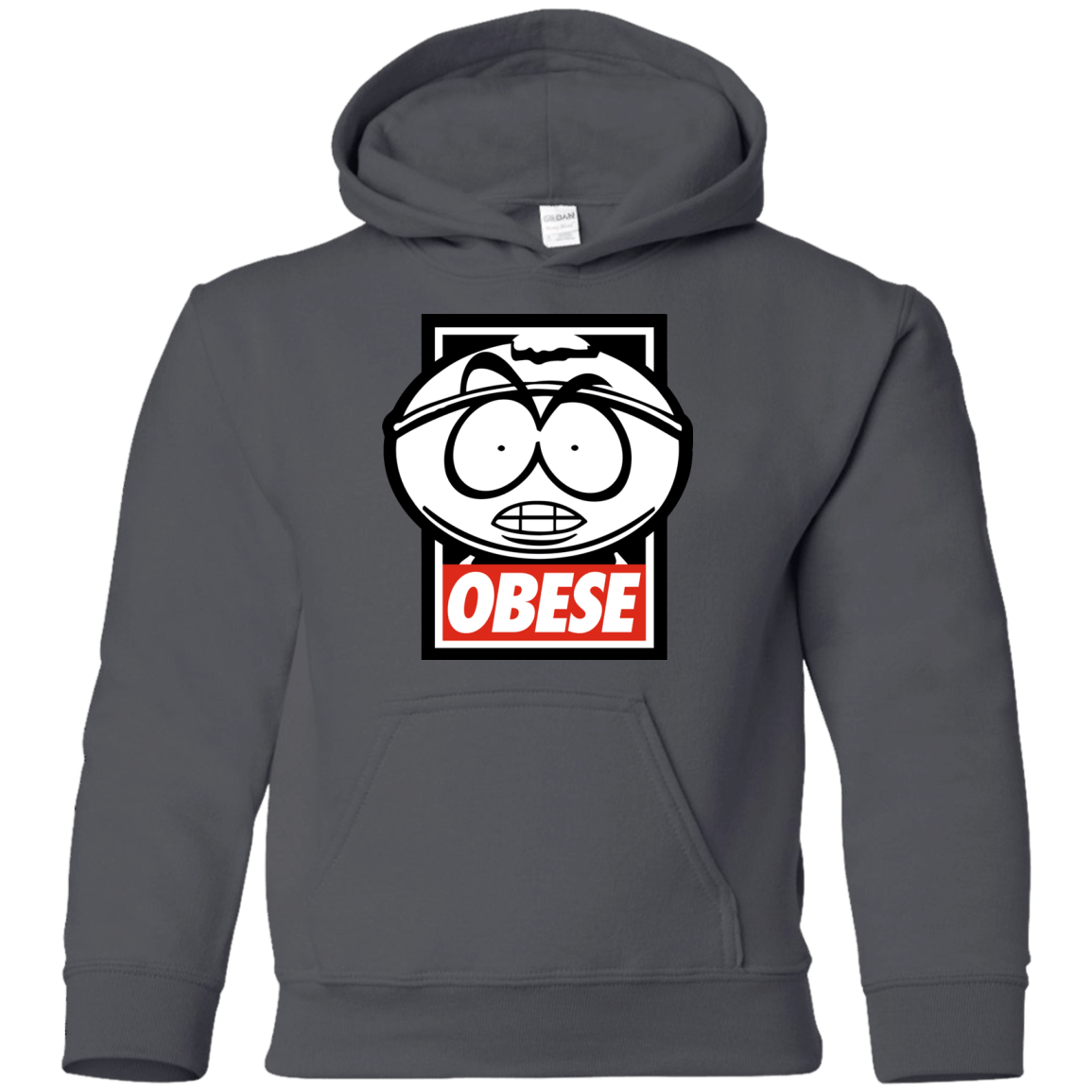 Sweatshirts Charcoal / YS Obese Youth Hoodie