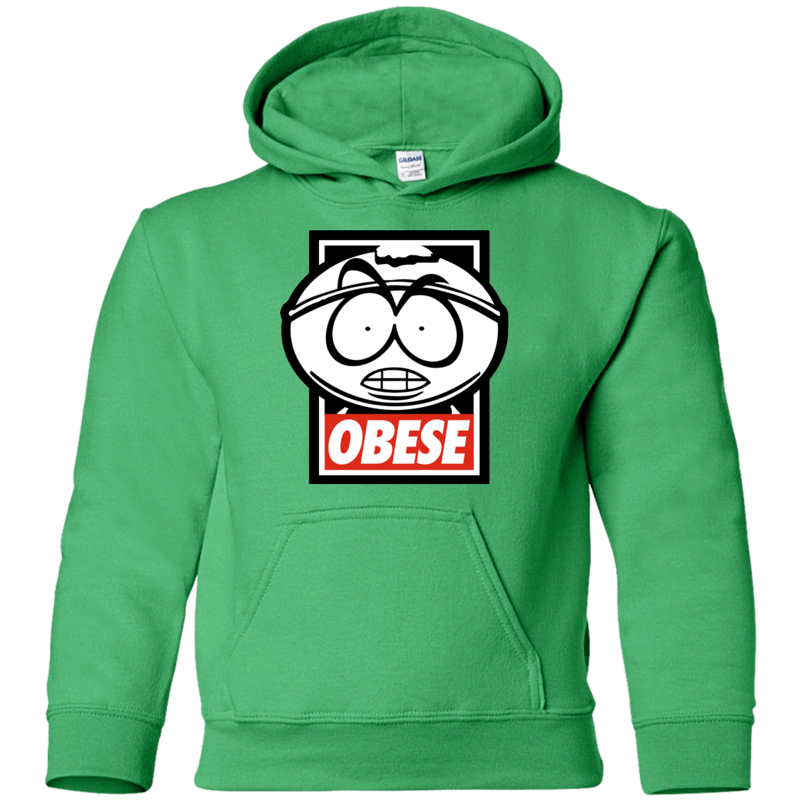 Sweatshirts Irish Green / YS Obese Youth Hoodie