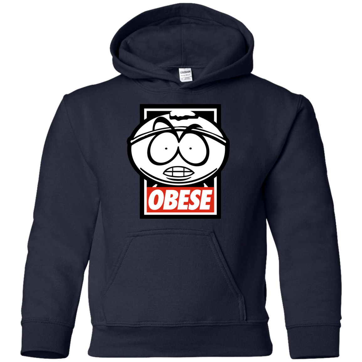 Sweatshirts Navy / YS Obese Youth Hoodie