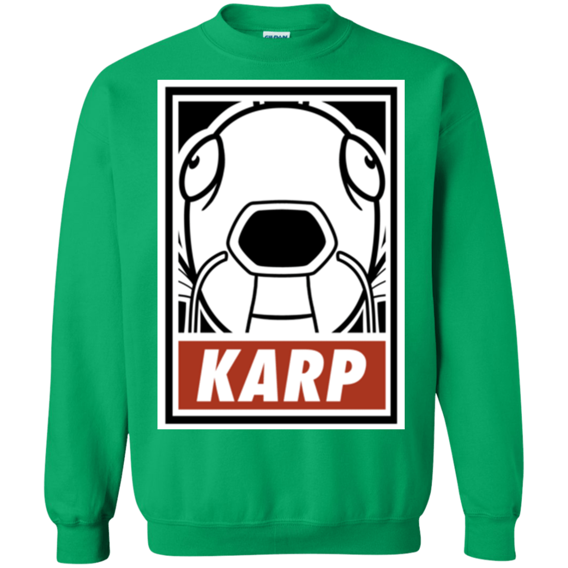 Sweatshirts Irish Green / Small Obey Karp Crewneck Sweatshirt