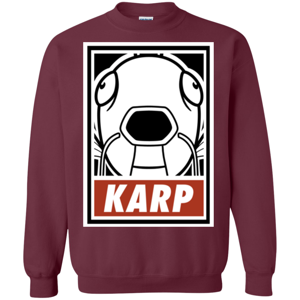 Sweatshirts Maroon / Small Obey Karp Crewneck Sweatshirt