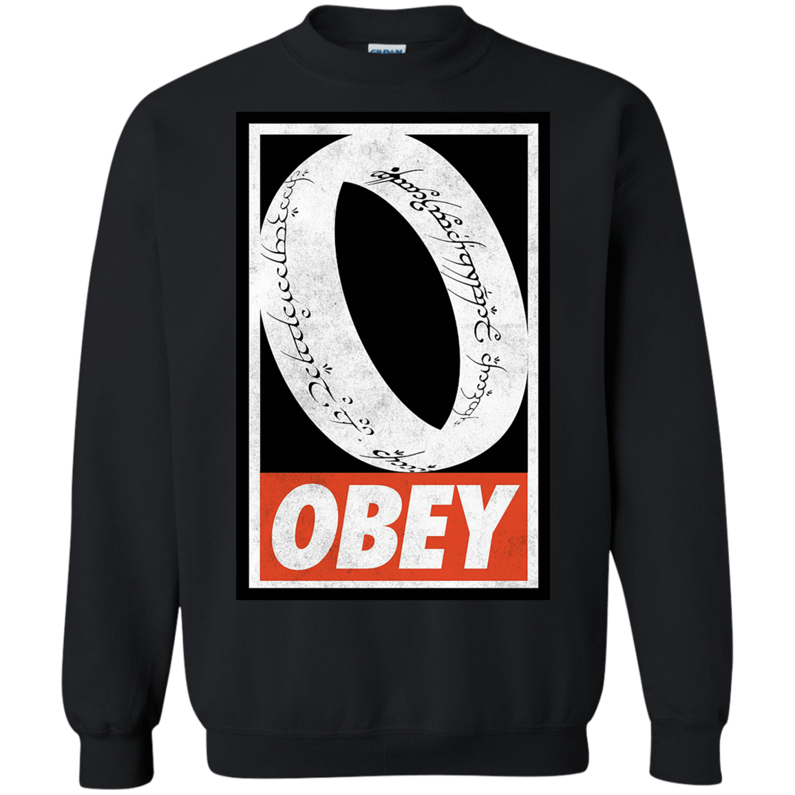 Sweatshirts Black / S Obey One Ring Crewneck Sweatshirt