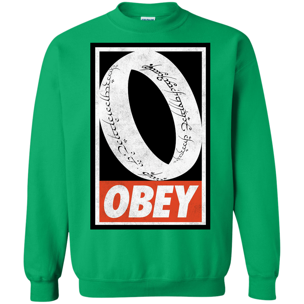 Sweatshirts Irish Green / S Obey One Ring Crewneck Sweatshirt