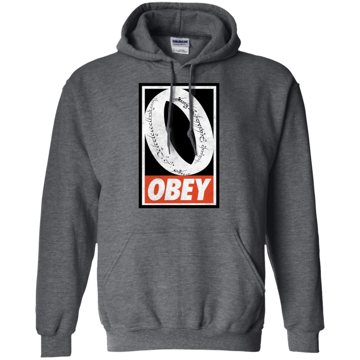 Sweatshirts Dark Heather / S Obey One Ring Pullover Hoodie