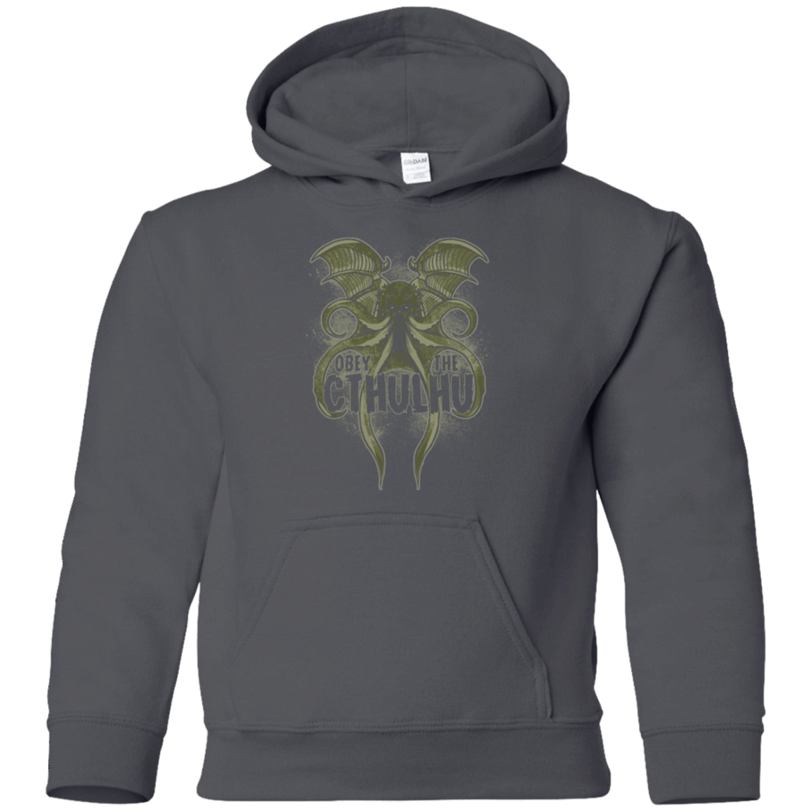 Sweatshirts Charcoal / YS Obey the Cthulhu Youth Hoodie