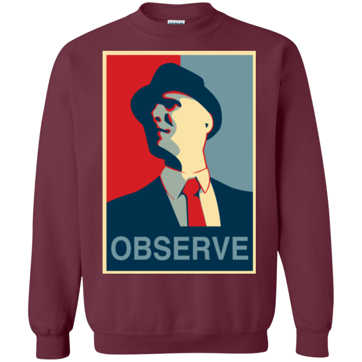 Sweatshirts Maroon / Small Observe Crewneck Sweatshirt