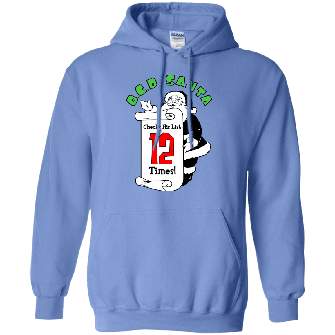 Sweatshirts Carolina Blue / Small OCD Santa Pullover Hoodie