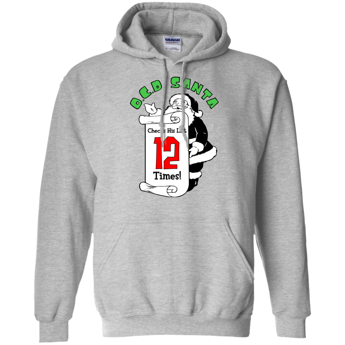 Sweatshirts Sport Grey / Small OCD Santa Pullover Hoodie